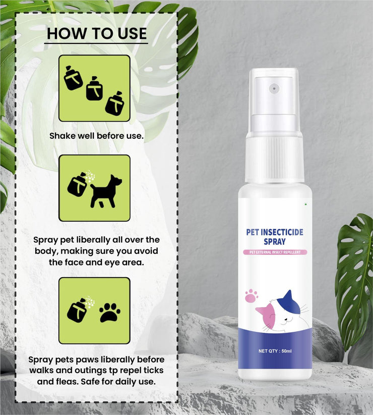 Pet Insecticide Deodorant Spray (Pack of 1)