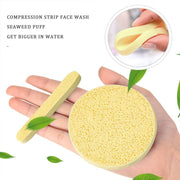 12 PCS Compressed Facial Sponge, Face Cleansing Sponges with Storage Container