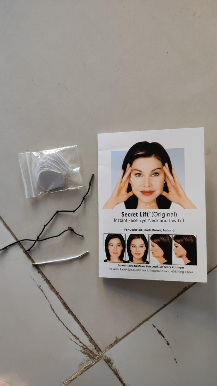 Face Lifting Wrinkles Tape 40PCS,Instant Face Neck and Eye Lifting sticker With Lifting Ropes Elastic Waterproof,V-line Makeup Tool to Hide Facial...