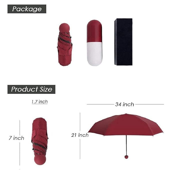 Capsule Folding Bottle Umbrella