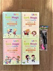 Book - Magic Practice Copybook For Kids (4 BOOKS+10 REFILL)